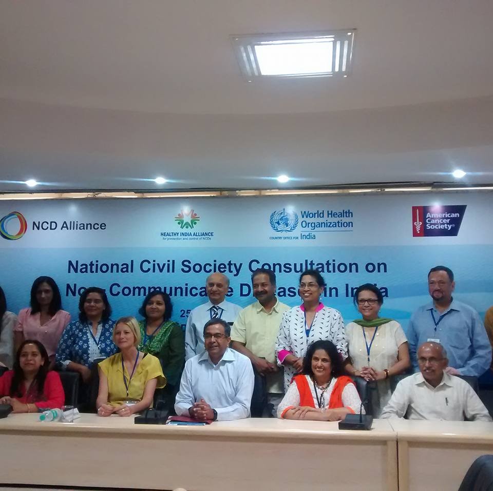 Members of Governing board of Healthy India Alliance@first National consultation held in Delhi (© Acudetox Asia)