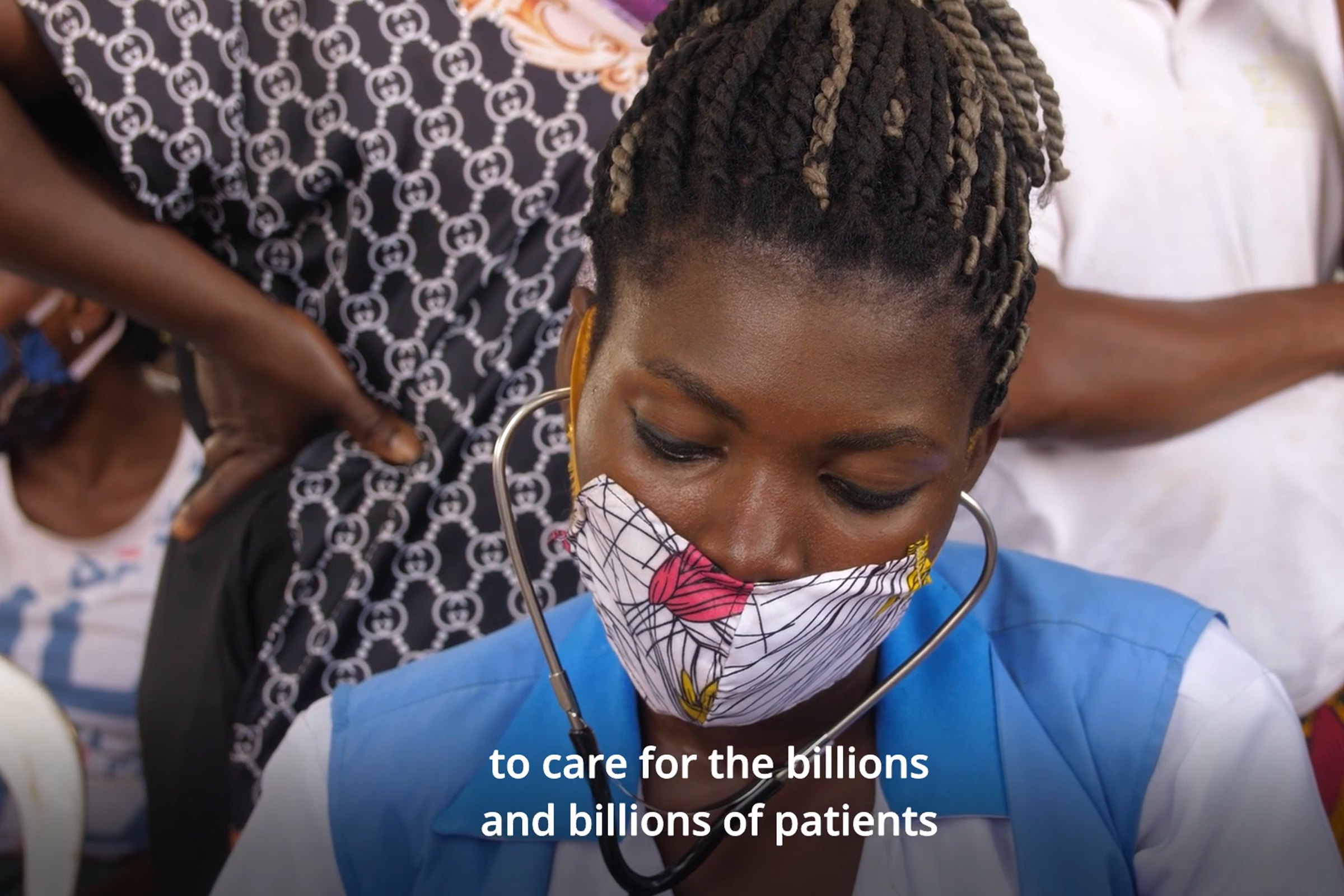 healthworker with title text