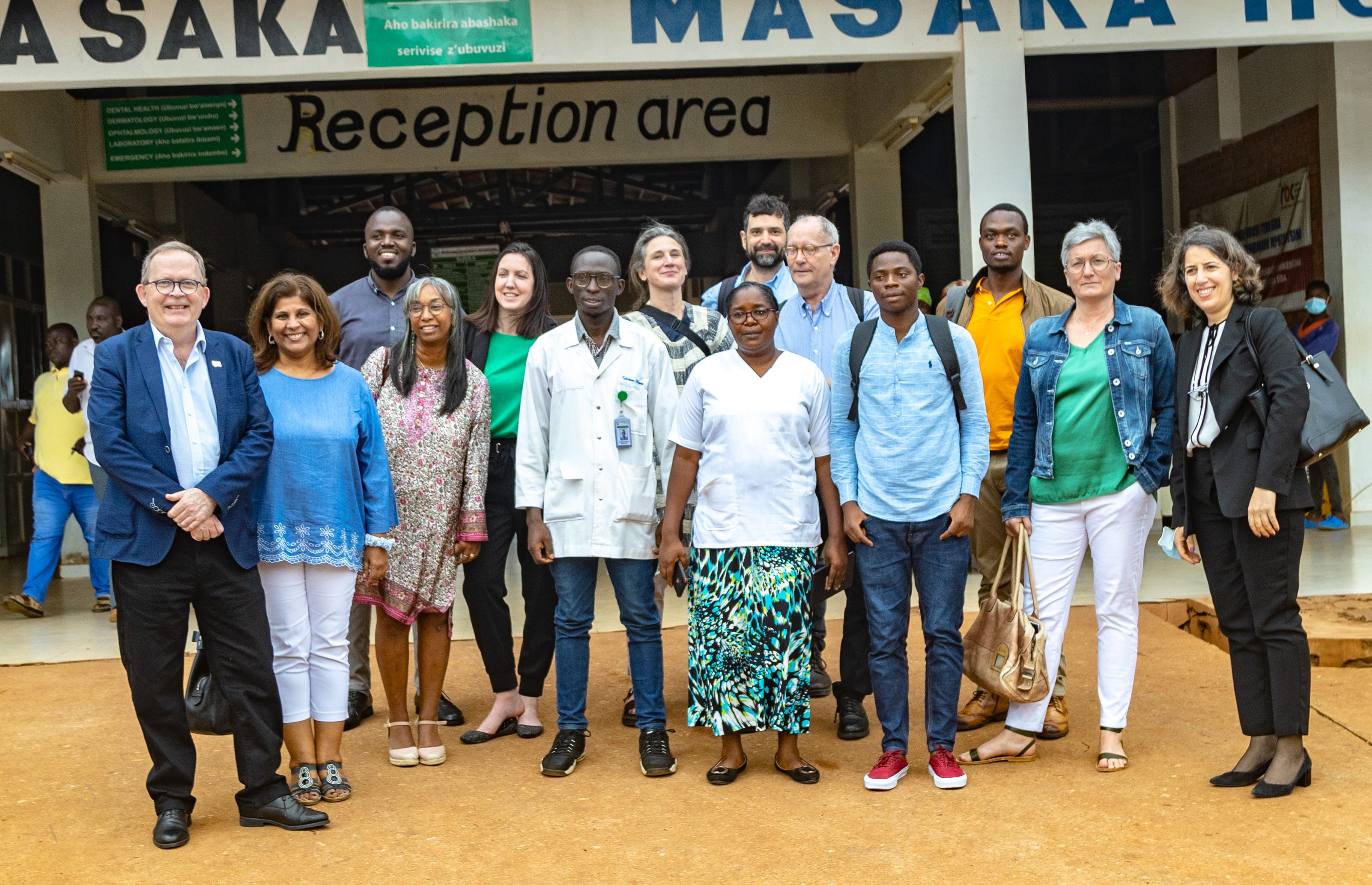 Board Members and NCDA leadership team are received by Director of the Maska District Hospital, in Kigali, March 2023.