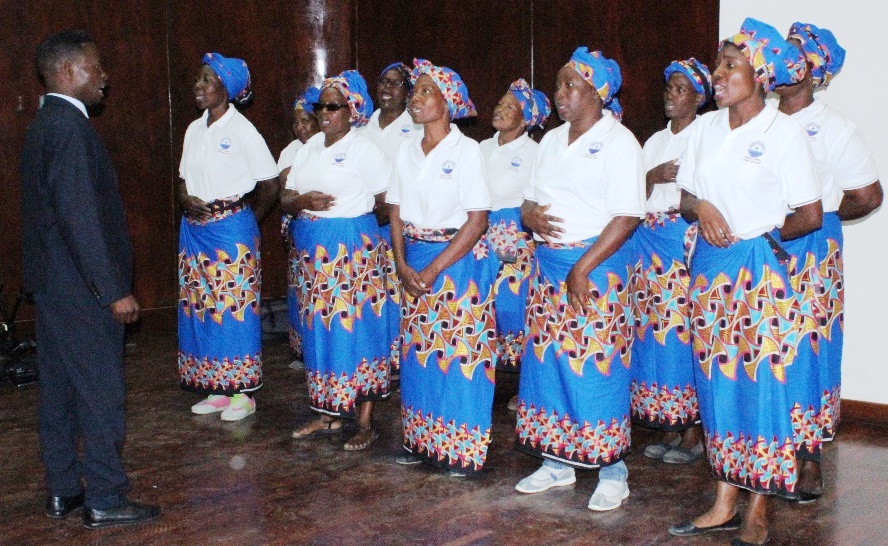 A choir performs at the launch of the Mozambique NCD Alliance, on 30 November 2018.