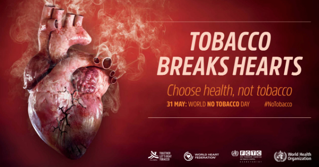 Le tabac vous brise le cœur : Journée sans tabac 2018