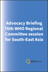 Advocacy Briefing: 76th WHO Regional Committee session for South-East Asia 