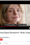 Stroke Warning Signs/Symptoms - Body Language
