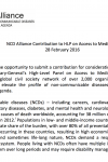 NCD Alliance Contribution to HLP on Access to Medicines