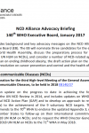 NCDA Advocacy Briefing for the 140th session of the WHO Executive Board