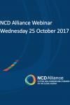 NCD Alliance Webinar, 25 October 2017