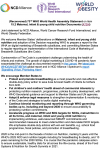 (Reconvened) 73rd WHO World Health Assembly Statement on item 15.2 Maternal, infant & young child nutrition Documents (A73/4) 