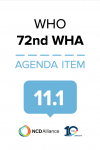 72nd WHO WHA Statement on Item 11.1 Proposed programme budget 2020–2021