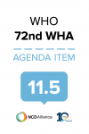 72nd WHO WHA Statement on Item 11.5 Universal health coverage: Primary health care towards universal health coverage