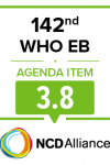 142nd WHO EB Statement on Item 3.8 Preparations for the 3rd UN HLM on NCDs