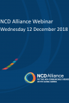 NCD Alliance Webinar, 12 December 2018
