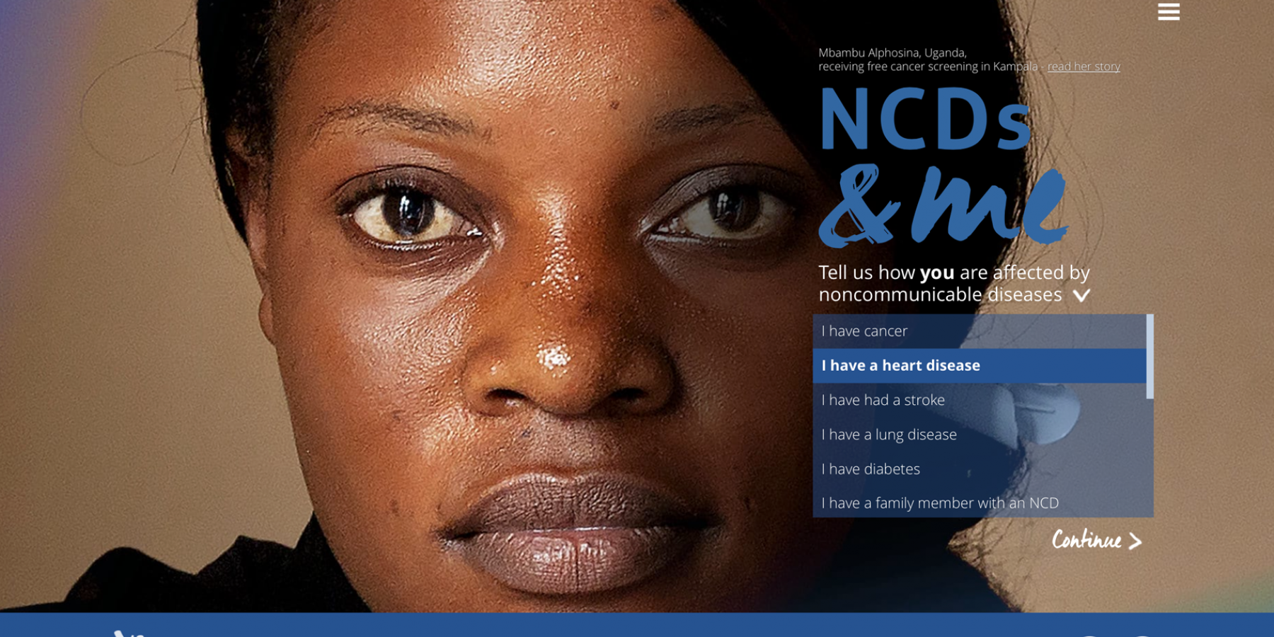 NCDs&me homepage