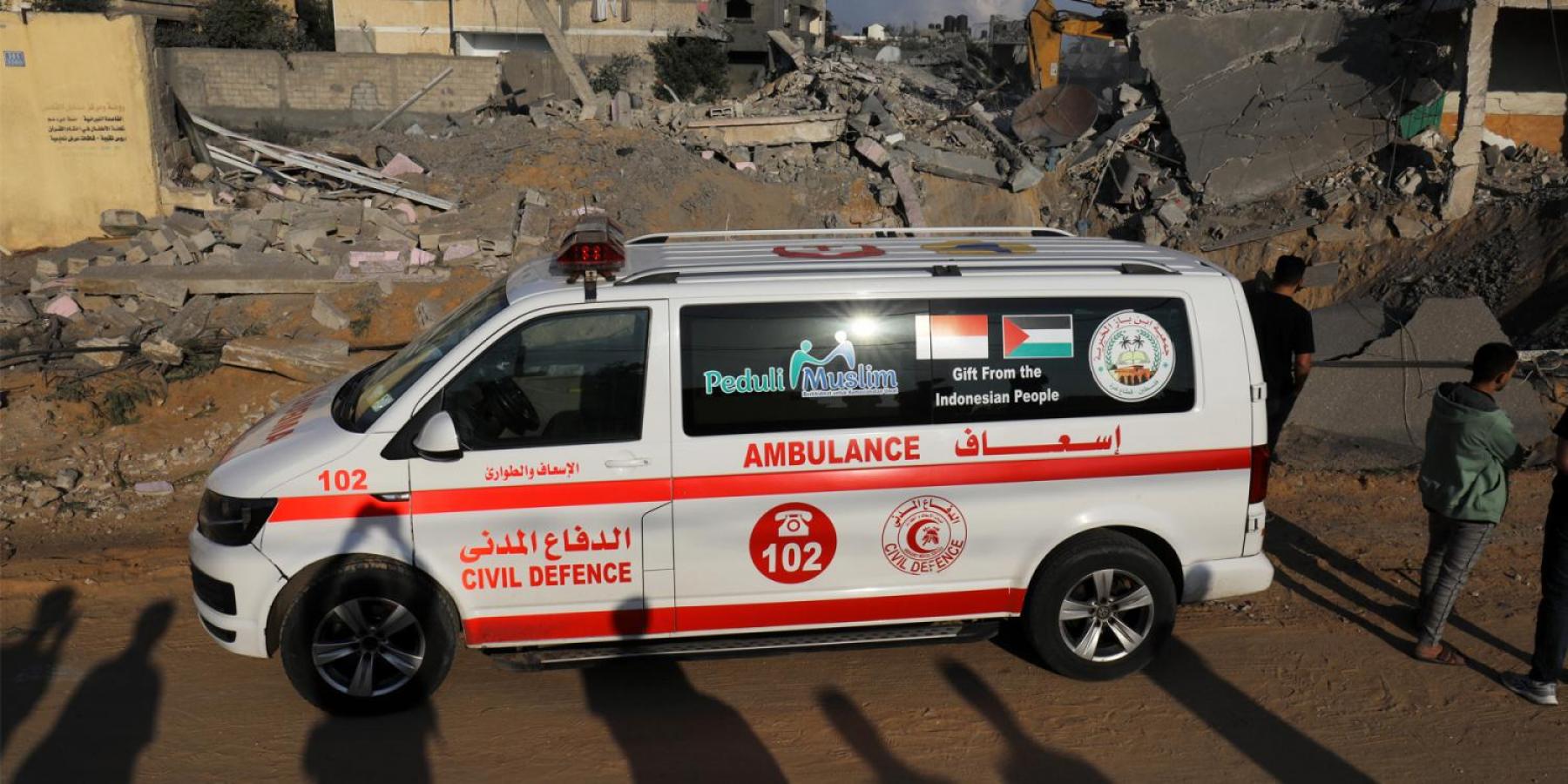 Ambulance in Gaza 2023