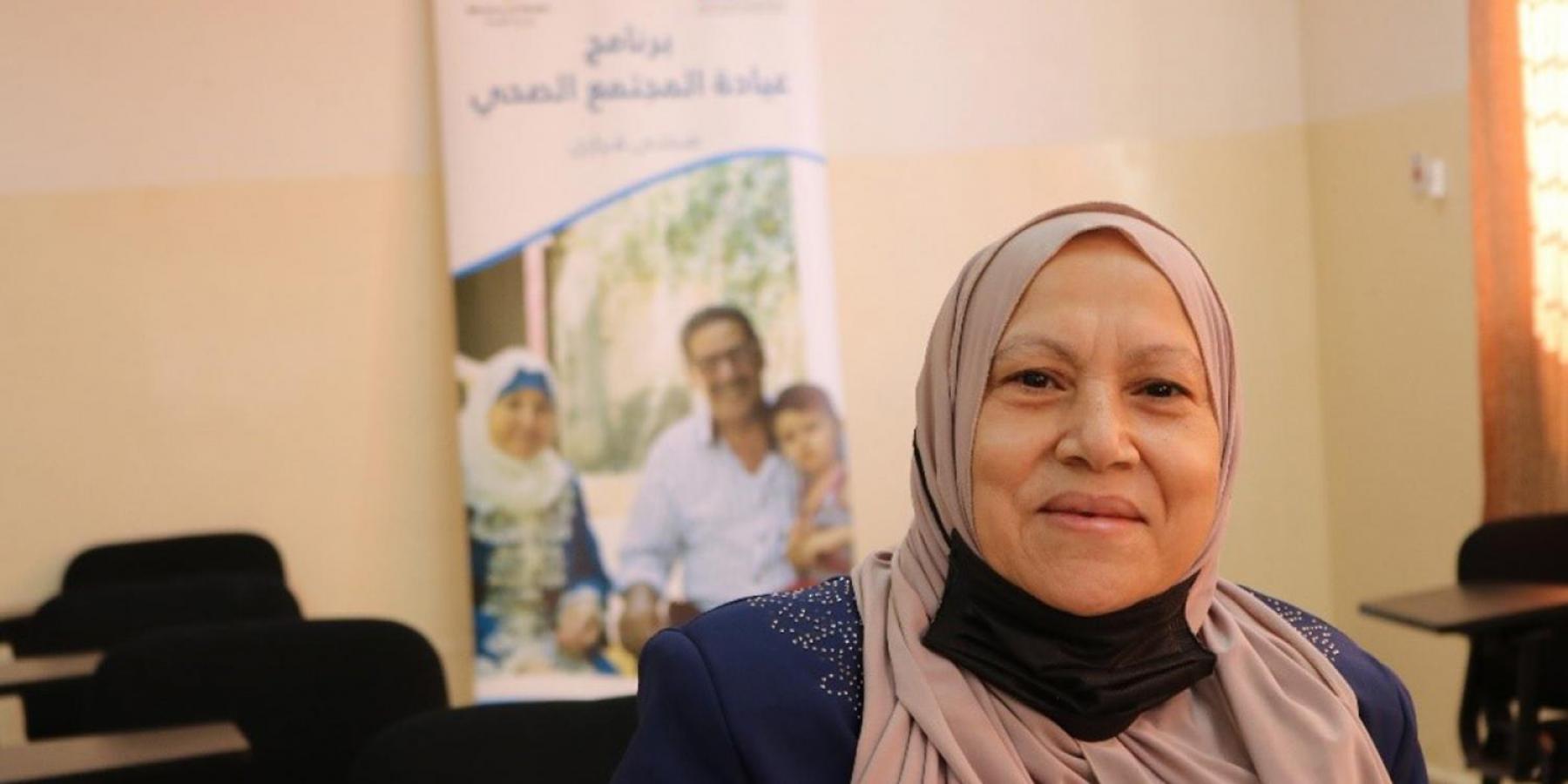 A beneficiary of a UHC programme in Jordan