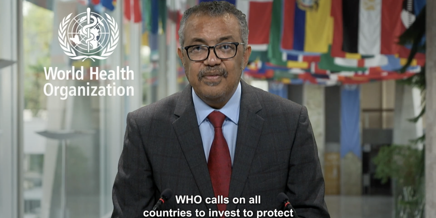 Dr Tedros calls on all countries to invest to protect / World Health Organisation