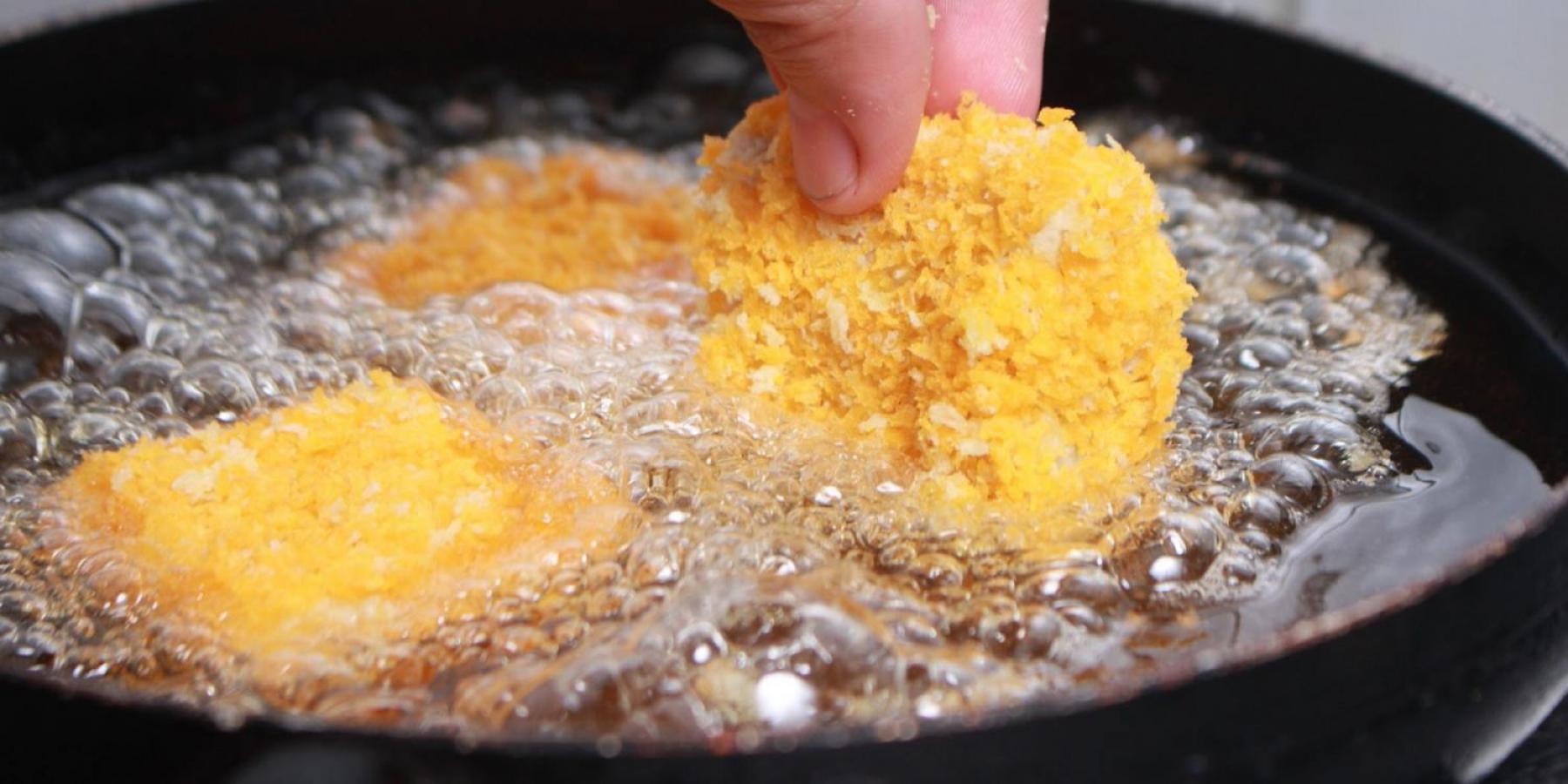 Ultra-processed foods being fried