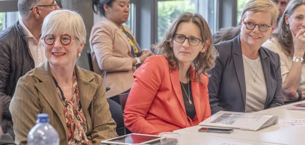 Women working in NCD policy and advocacy at an Event in Geneva