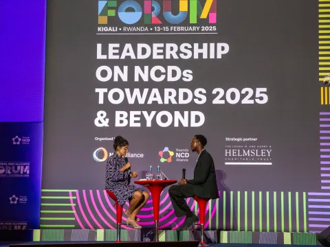 Moderators introducing Plenary 2 at the Global NCDA Forum 2025