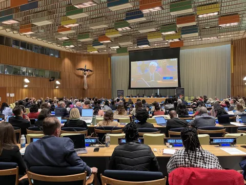 UN Headquarters during the Multi-stakeholder hearing on NCDs and mental health, May 2025