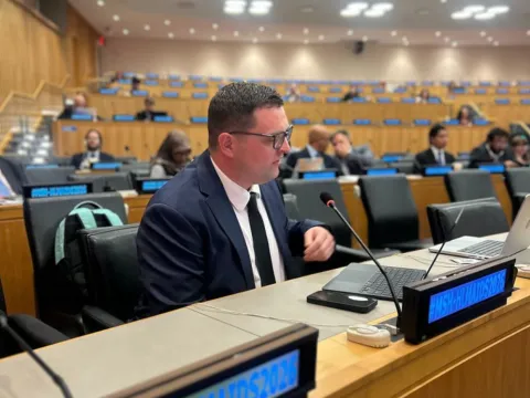 adovcate giving statement at HIV multistakehodler hearing