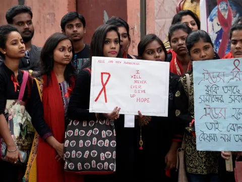 Protests to mark World AIDS Day in India 