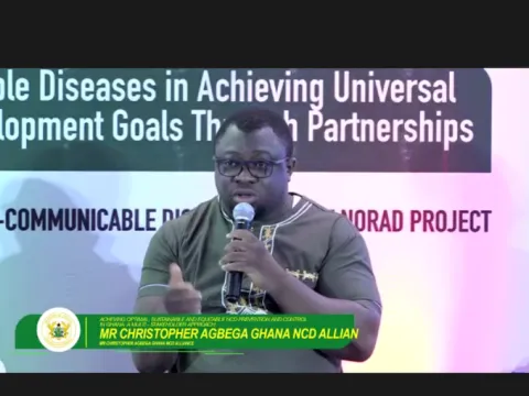 Man speaking on stage