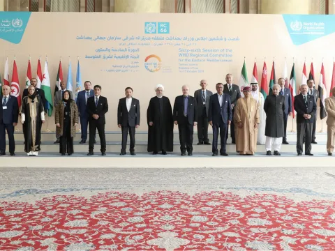 66th Session of the WHO Regional Committee for the Eastern Mediterranean Region (EMR) © president.ir
