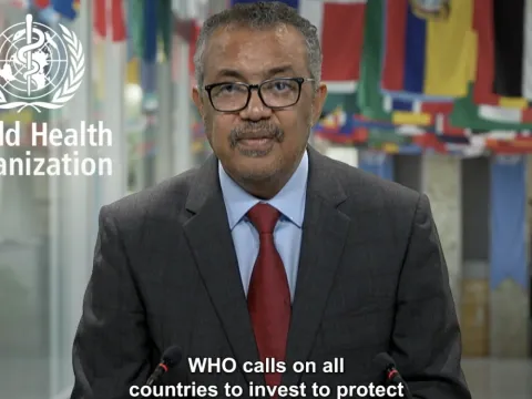 Dr Tedros calls on all countries to invest to protect / World Health Organisation