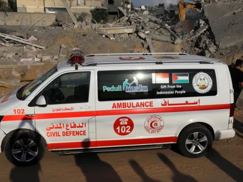 Ambulance in Gaza 2023
