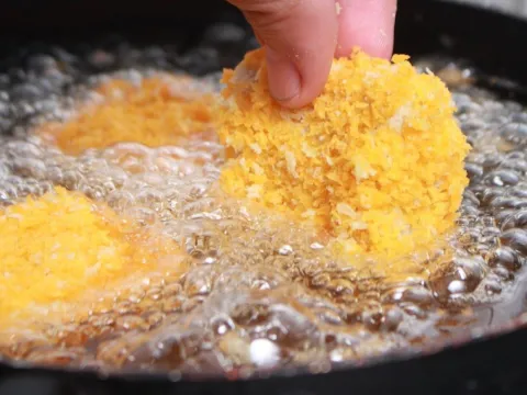 Ultra-processed foods being fried