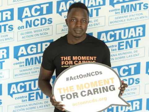 Stephen Ogweno at WHA76