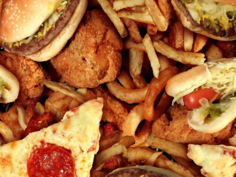 Trans fats in junk food