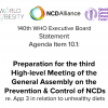 WHO Director-General opens 140th session of the WHO Executive Board with a call to action on NCDs