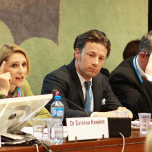 Corinna Hawkes and Jamie Oliver Speak at WHA69 Nutrition Side Event blog header.png