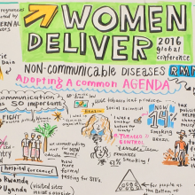 Visual notes from the joint advocacy session on Women and NCDs