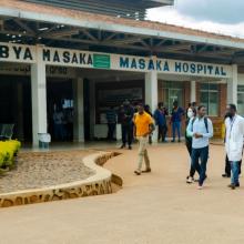 NCD Alliance Board members visit the Masaka District Hospital in Kigali. March 2023.