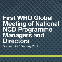 WHO - NCD Focal Point Meeting 