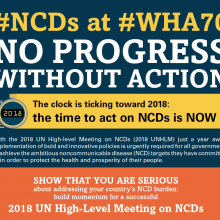 WHA70: NCDs - No Progress Without Action