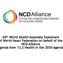 WHA69 Agenda Item 13.2 Health in the 2030 Agenda