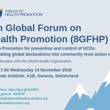 8th Global Forum on Health Promotion