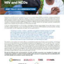 15 transformative solutions to realise better health in people living with and affected by HIV and NCDs