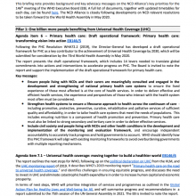NCD Alliance Advocacy Briefing for World Health Organization 146th Executive Board 2020 (EB146)