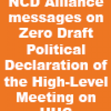 NCD Alliance Messages on the Zero Draft Political Declaration of the High-level Meeting on Universal Health Coverage 2023 (30 June)