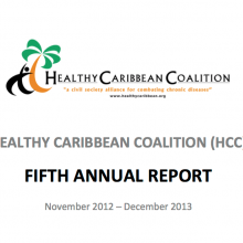 Fifth Annual Report of the Healthy Caribbean Coalition 2013