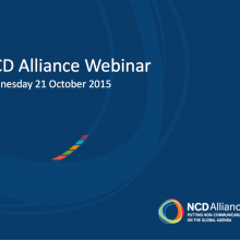 NCD Alliance Webinar, 21 October 2015 (pdf of slides) 