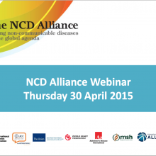 NCD Alliance Webinar, 30 April 2015 (pdf of slides)