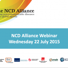 NCD Alliance Webinar, 22 July 2015 (pdf of slides)