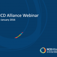 NCD Alliance Webinar, 20 January 2016 (pdf of slides)