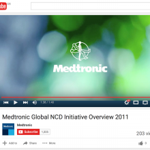 Medtronic Global NCD Initiative Overview 2011