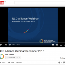 NCD Alliance Webinar, 16 December 2015 (VIDEO)